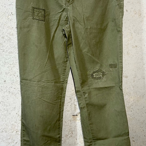 #056 Sz 8 Calvin Klein Jeans Green Chinos Durable Cotton - Picture 4 of 7